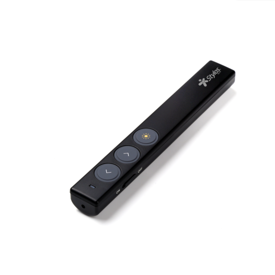 APUNTADOR STYLOS NEGRO UNIVERSAL, USB, 200 MTS, 2.4 G (STAPRL1B)