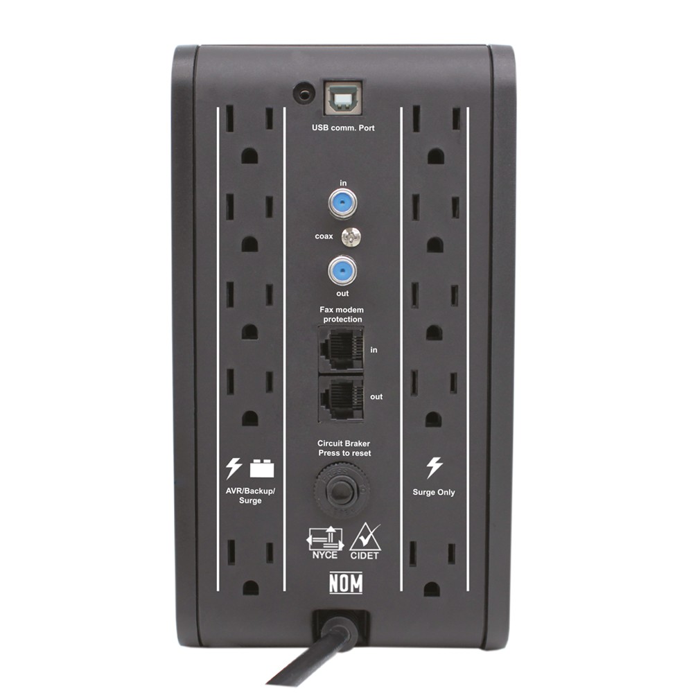 NOBREAK/UPS MARCA CDP MOD RU-SMART751 750VA/375W 10 CONT LCD REG. BAT.