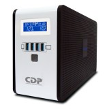 NOBREAK/UPS MARCA CDP MOD RU-SMART751 750VA/375W 10 CONT LCD REG. BAT.