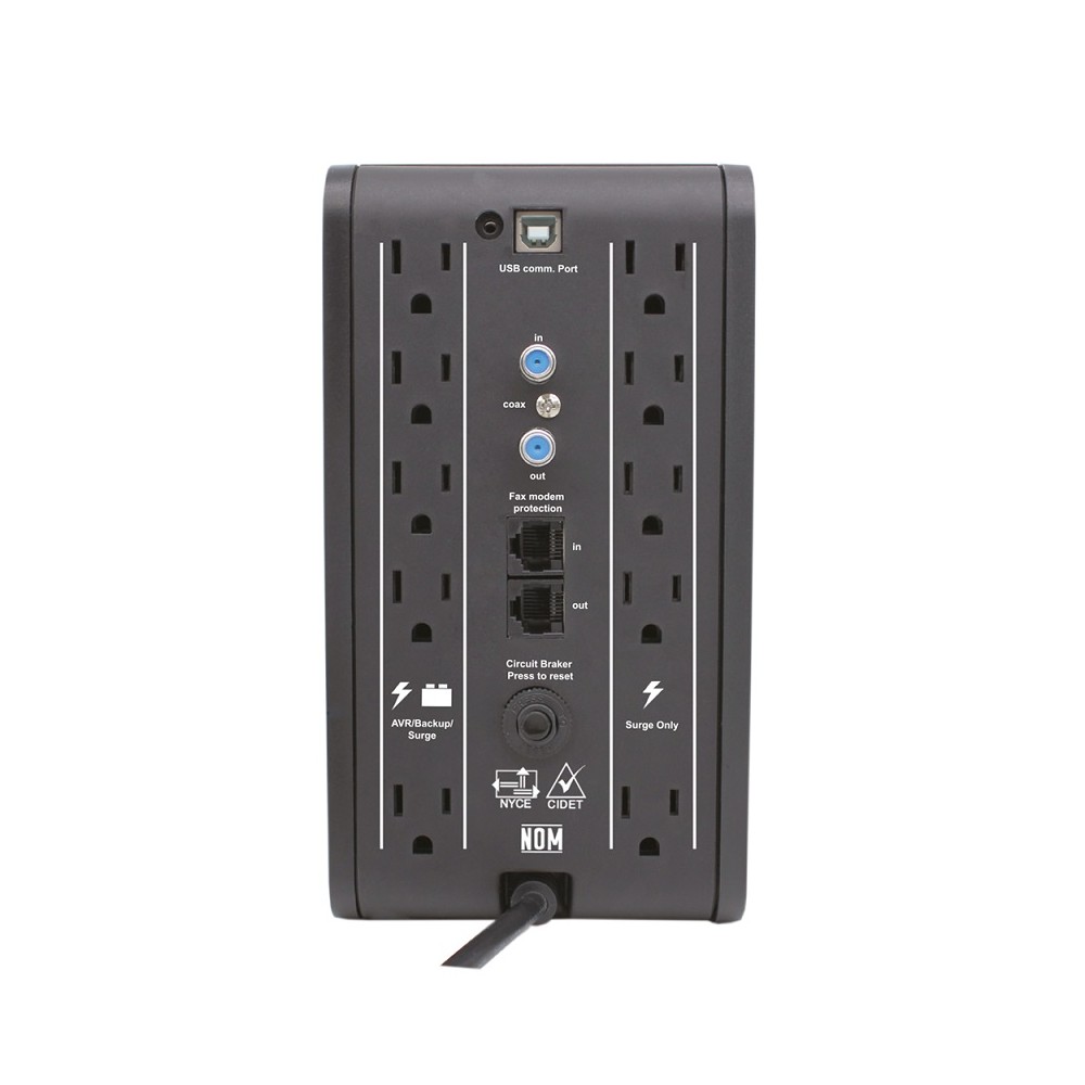 NOBREAK/UPS MARCA CDP R-SMART1010 1000VA/500W 10 CONT LCD REG. BAT. SU