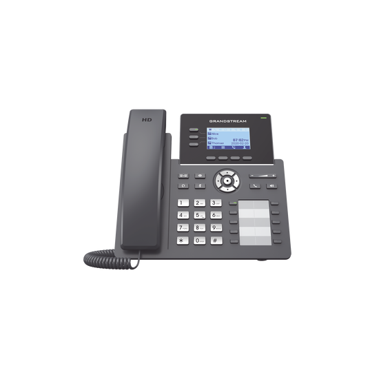 TELFONO IP GRANDSTREAM GRP2604P, 6 CUENTAS SIP 3 LINEAS P. LCD 8 TECLA