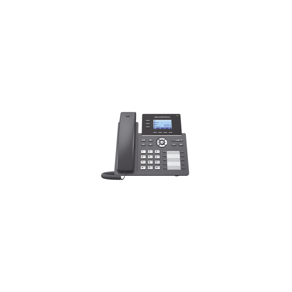TELFONO IP GRANDSTREAM GRP2604P, 6 CUENTAS SIP 3 LINEAS P. LCD 8 TECLA