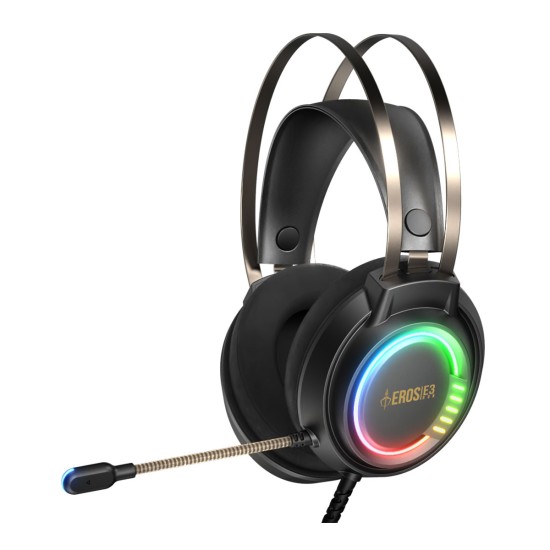 AUDIFONOS GAMDIAS (GD-EROS E3) STEREO RGB, USB + 3.5MM C/MIC OMNI, SPK