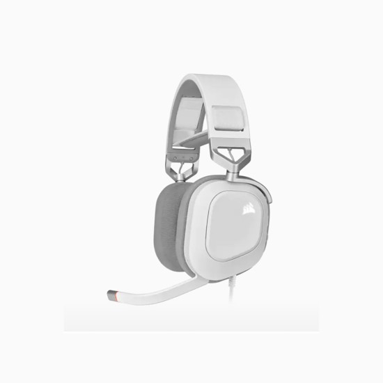 AUDIFONOS CORSAIR (CA-9011238-NA) HS80 RGB BLANCO, 7.1 CH USB / MIC CO