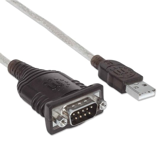 CONVERTIDOR MANHATTAN USB A SERIAL DB9M BOLSA 205153