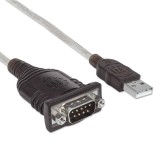 CONVERTIDOR MANHATTAN USB A SERIAL DB9M BOLSA 205153