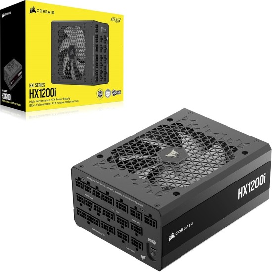 FUENTE DE PODER CORSAIR (CP-9020307-NA) HX1200I, 1200W, FULL MODULAR,