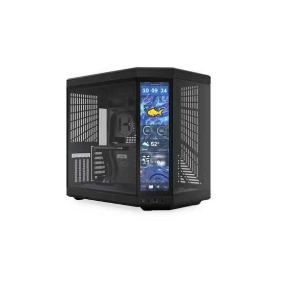 GABINETE HYTE (CS-HYTE-Y70TTI-BB) PITCH BLACK, Y70 LCD TOUCH INFINITE