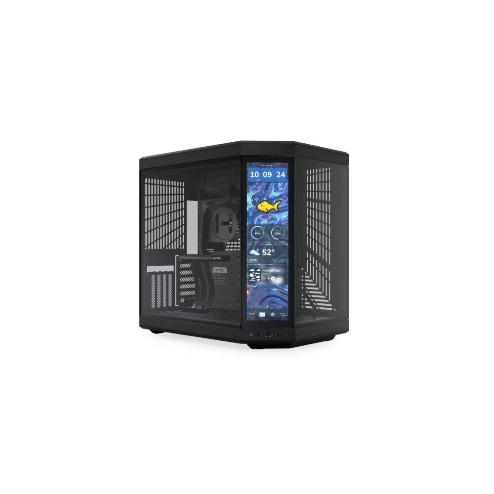 GABINETE HYTE (CS-HYTE-Y70TTI-BB) PITCH BLACK, Y70 LCD TOUCH INFINITE