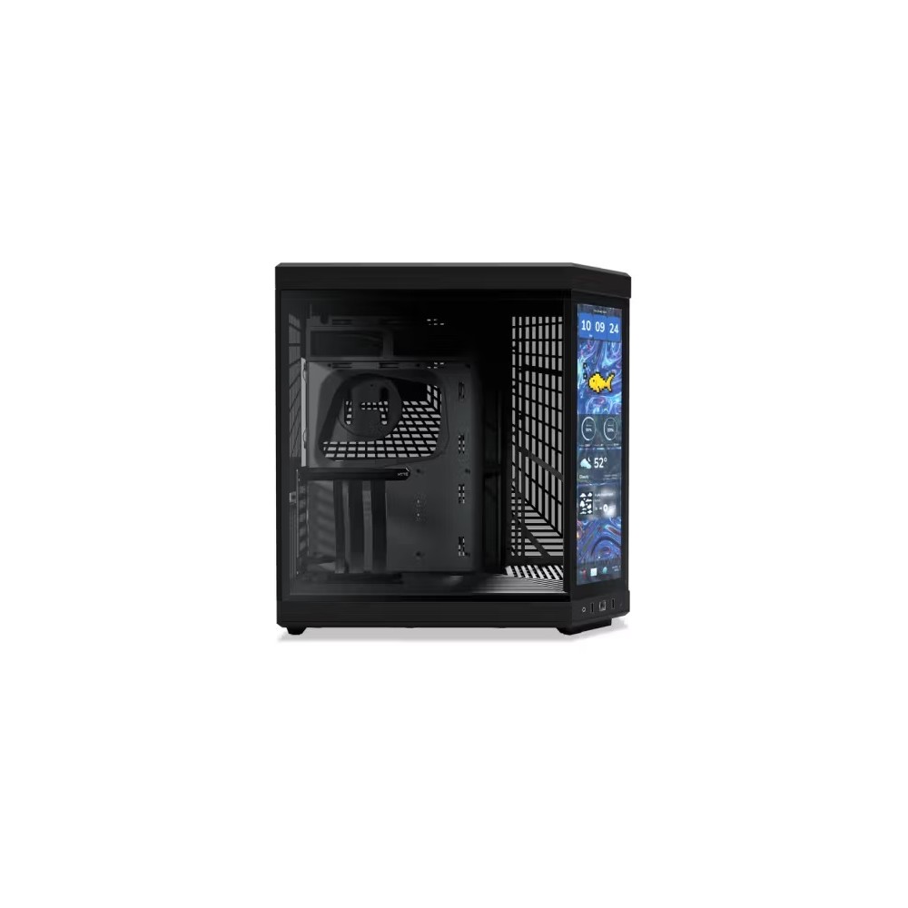 GABINETE HYTE (CS-HYTE-Y70TTI-BB) PITCH BLACK, Y70 LCD TOUCH INFINITE