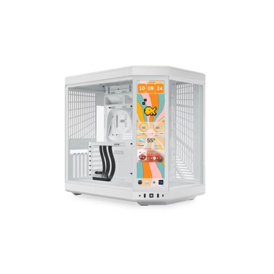 GABINETE HYTE (CS-HYTE-Y70TTI-WW) SNOW WHITE, Y70 LCD TOUCH INFINITE D