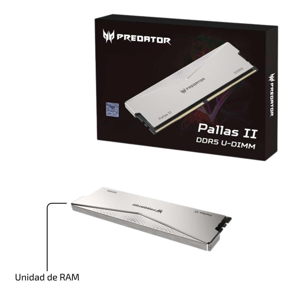 MEMORIA DIMM DDR5 PREDATOR (BL.9BWWR.693) PALLAS II DISIPADOR PLATA, 2