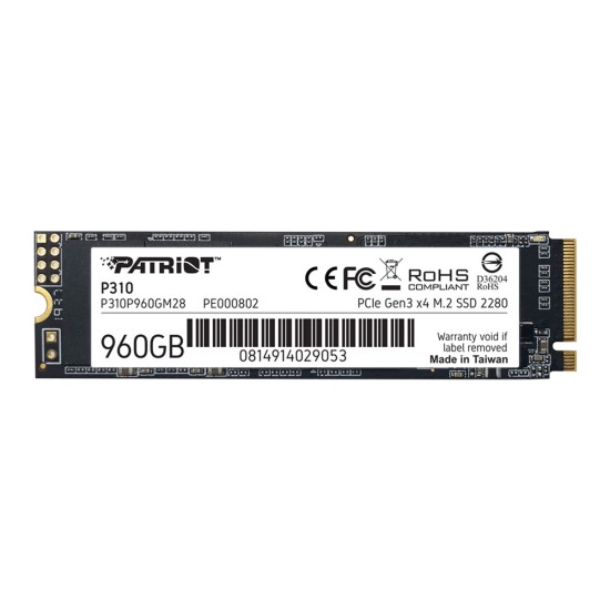 UNIDAD SSD M.2 PATRIOT 960GB (P310P960GM28) P310, NVME, 2280