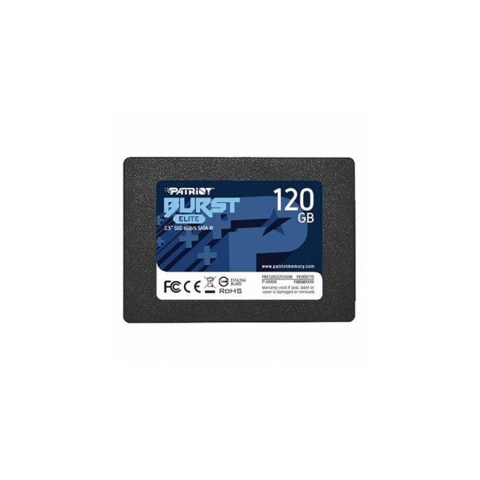 UNIDAD SSD PATRIOT 120GB (PBE120GS25SSDR) BURST ELITE 2.5", SATA3, 7MM