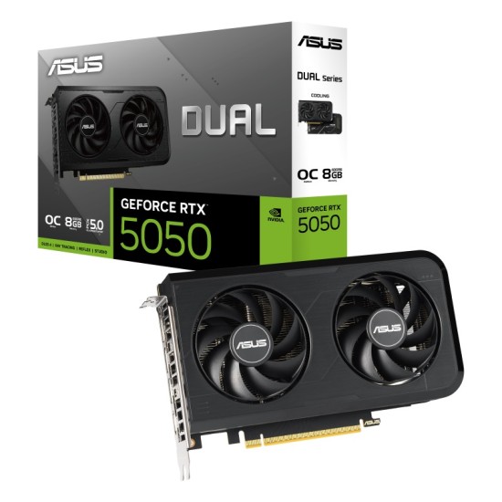 TARJETA DE VIDEO ASUS (DUAL-RTX5050-O8G) 8GB GDDR6, 128BIT, PCI-E 5.0,
