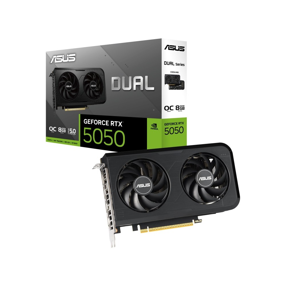 TARJETA DE VIDEO ASUS (DUAL-RTX5050-O8G) 8GB GDDR6, 128BIT, PCI-E 5.0,