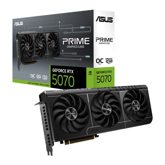 TARJETA DE VIDEO ASUS (PRIME-RTX5070-O12G) 12GB GDDR7, 192BIT, PCI-E 5