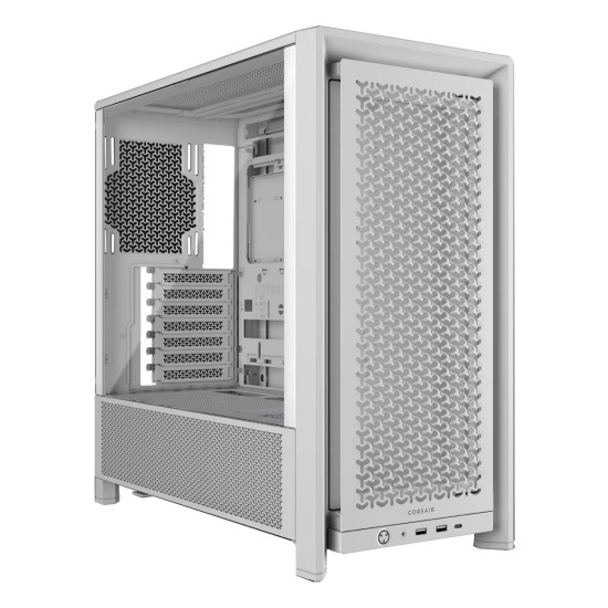 GABINETE CORSAIR (CC-9011291-WW) 4000D FRAME,BLANCO CRISTAL TEMPLADO M