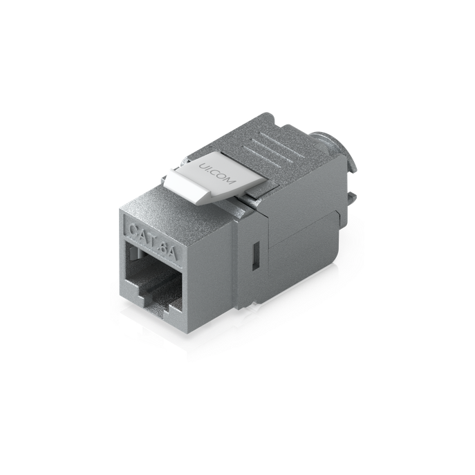 Keystone Jack / Cat6A / Terminación Toolless / Snap-In / 12 Piezas / 2