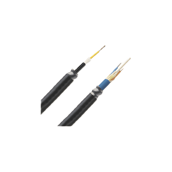 Cable de Fibra Óptica Armado / 6 Hilos / Multimodo OM4 50/125 / Loose