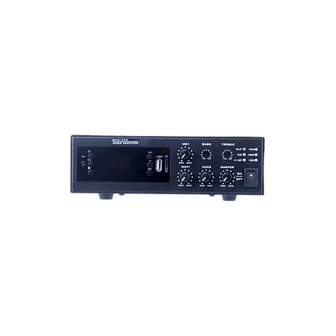 Amplificador de Potencia Digital / 120W / Salida 4~16Ω o 100V / Entrad