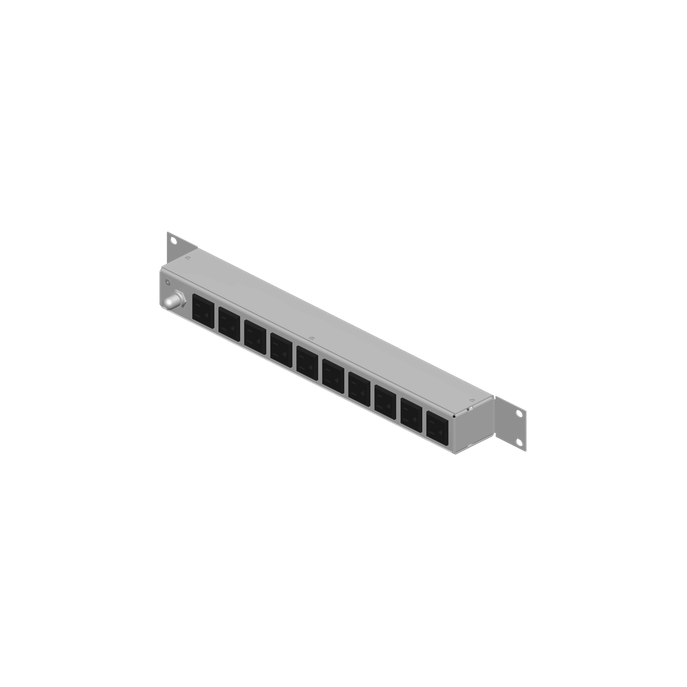 PDU Horizontal / 10 Tomas NEMA 5-15R / Rack 19 in 1UR / 120Vca 15A / R