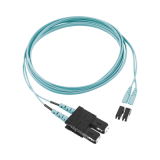 Jumper de Fibra Optica Multimodo 50/125 OM3, LC-SC Duplex, OFNR (Riser