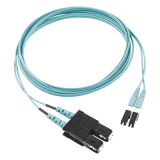 Jumper de Fibra Optica Multimodo 50/125 OM3, LC-SC Duplex, OFNR (Riser
