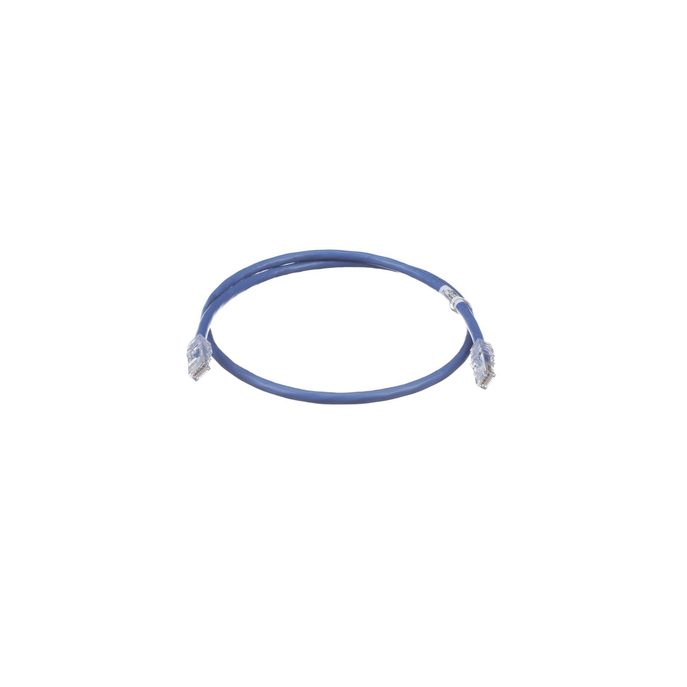Cable de Parcheo UTP, Cat6A, 24 AWG, CM, Color Azul, 0.3 Metros (1 Pie
