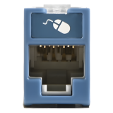 Jack UltraMAX Cat6, UTP, Montaje Híbrido en Placa de Pared (Plano y An