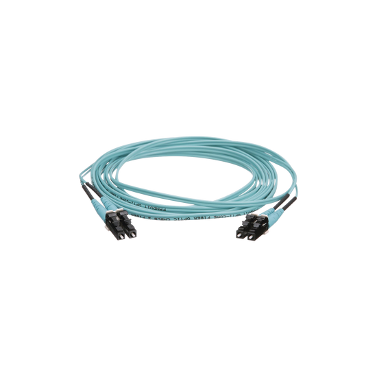 Jumper de Fibra Optica Multimodo 50/125 OM4, LC-LC Duplex, OFNR (Riser