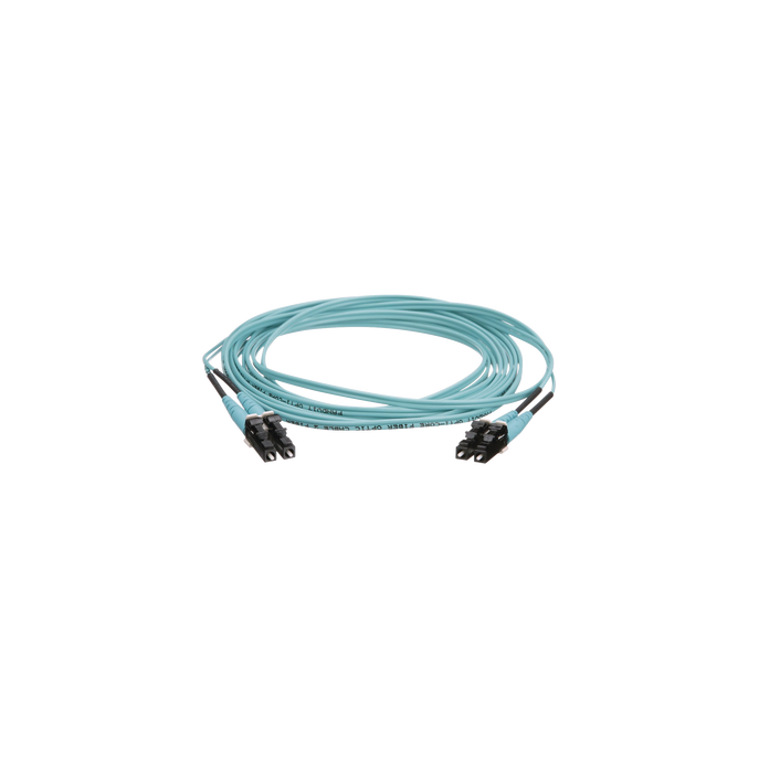 Jumper de Fibra Optica Multimodo 50/125 OM4, LC-LC Duplex, OFNR (Riser