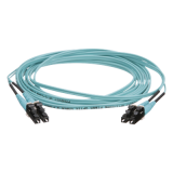 Jumper de Fibra Optica Multimodo 50/125 OM4, LC-LC Duplex, OFNR (Riser