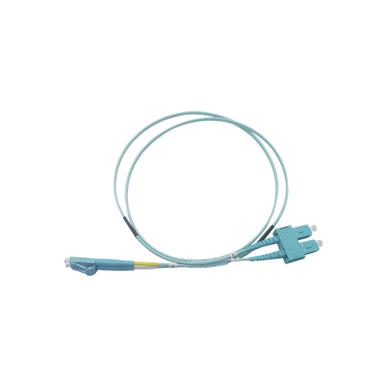 Jumper de Fibra Óptica Multimodo OM3 50/125 LC-SC OFNR (Riser), 2.0 mm