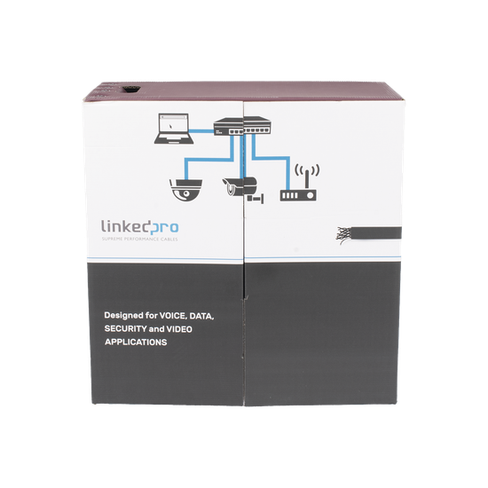 Bobina de Cable UTP 305 Metros (1000 Pies), Cat5e con Doble Forro, par