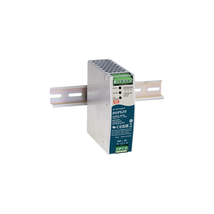Módulo DC-UPS / 24VCD 20A / Riel DIN / Baterías 4 a 135 Ah / -30°C a +