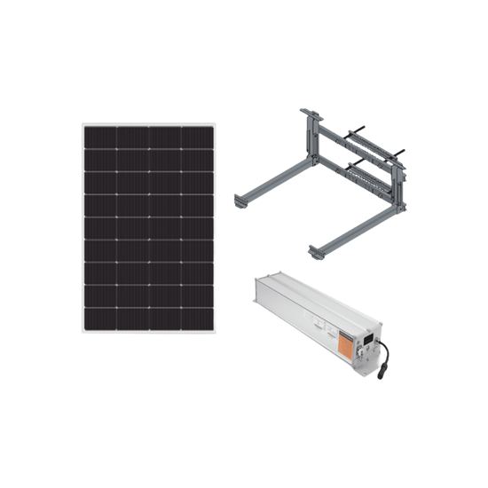 Kit Solar / 180W Panel / 1280 Wh LiFePO4 / 12/24 Vcc Regulable / IP67
