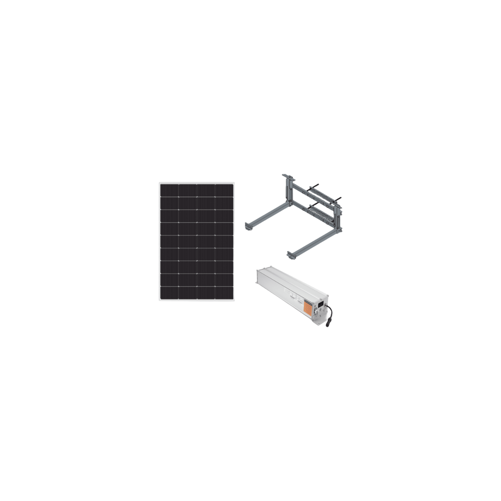 Kit Solar / 180W Panel / 1280 Wh LiFePO4 / 12/24 Vcc Regulable / IP67
