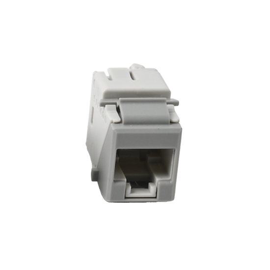 Jack Ultramax Cat6A, UTP, Tipo Keystone, Color Gris, Punch Down