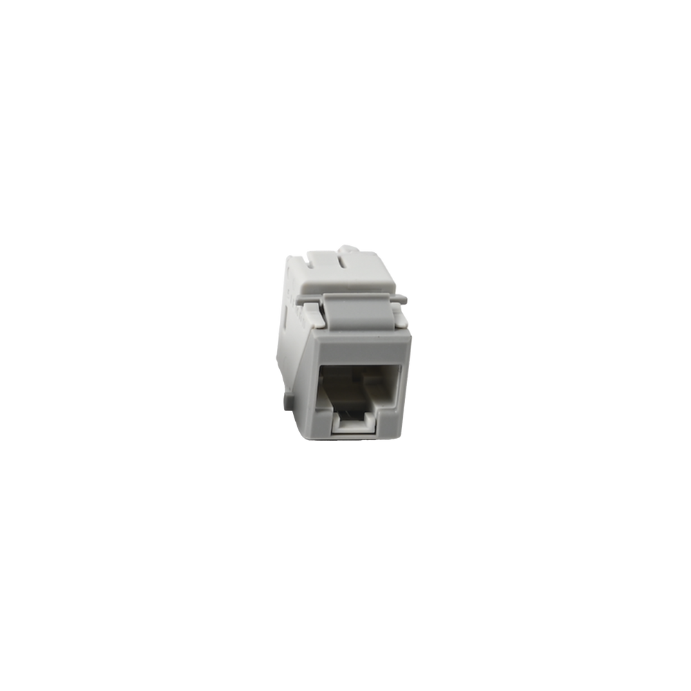 Jack Ultramax Cat6A, UTP, Tipo Keystone, Color Gris, Punch Down