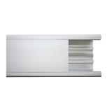 Canaleta de aluminio, 99 x 72 mm, tramo de 3m. (8101-80300)