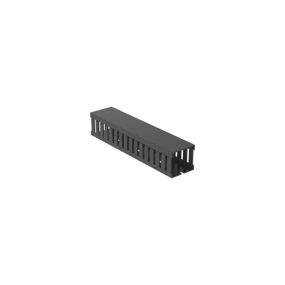Canaleta Ranurada de PVC con Tapa / 44.5 mm Ancho / 41.1 mm Alto / 2 m