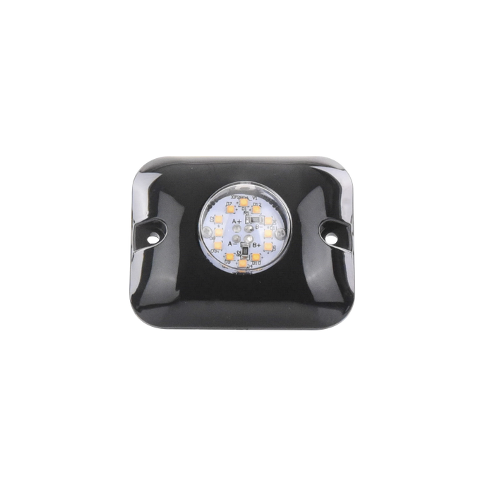 Luz Oculta Ultra Brillante con 12 LED, Color Rojo/Azul