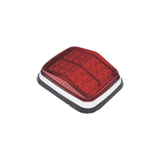 Luz de advertencia de 8 X 6", Color Rojo, SAE, IP67, Ideal para Ambula