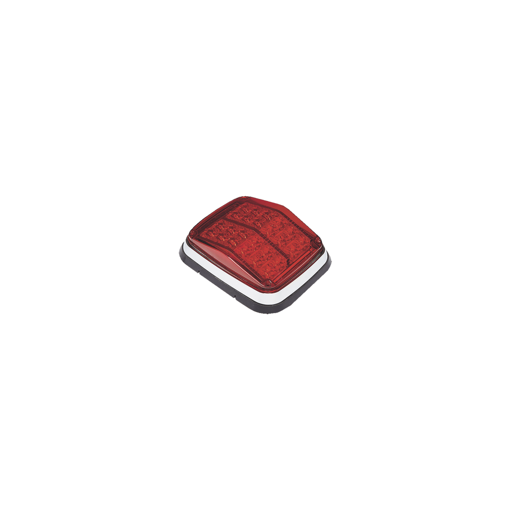 Luz de advertencia de 8 X 6", Color Rojo, SAE, IP67, Ideal para Ambula
