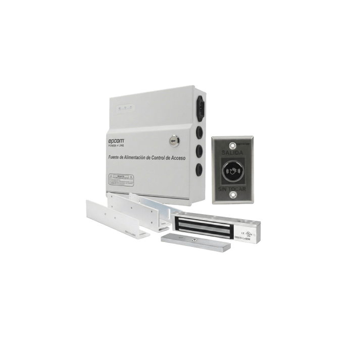 Kit para Control de Acceso Incluye Fuente de 12VCD / Soporta Batería d