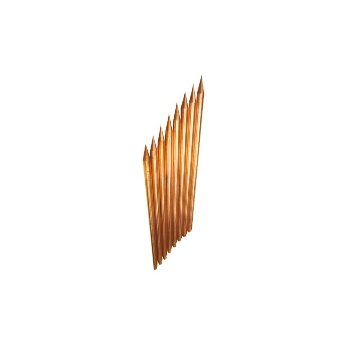 Varilla de Acero con Recubrimiento de Cobre Diámetro 1/2" de 1.5 m de
