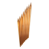 Varilla de Acero con Recubrimiento de Cobre Diámetro 1/2" de 1.5 m de