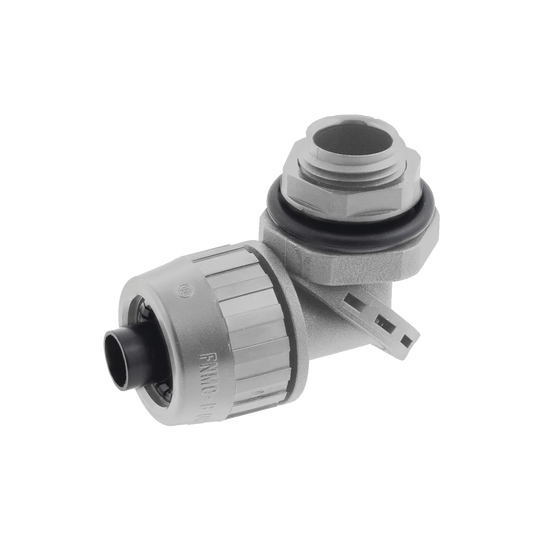 Conector Multi Posición de Nylon de 3/4" para Tubería Liquidtight Poly