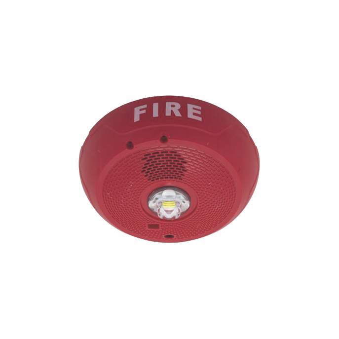 Sirena con Estrobo LED / 2 Hilos / Techo / 24 Vcd / Candela Selecciona